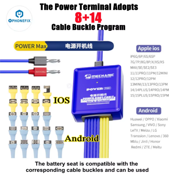 MECHANIC Power Ultra Power Supply Test Cable Mobile Boot Line for Iphone 6-15PM for Samsung Huawei Xiaomi Switch Power Test Cord - Image 7