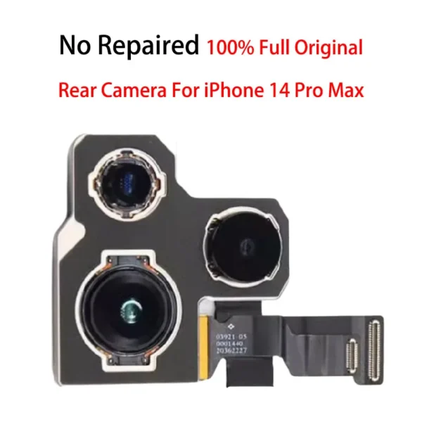 Original Test Back Rear Main Camera Flash Module Sensor Flex Cable for Iphone 14 plus Pro Max - Image 3