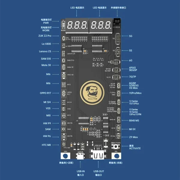 MECHANIC BA27 Battery Activation Detection Board for Iphone 5-15 Pro Max Android Phones Motherboard One-Click Activation Repair - Image 6