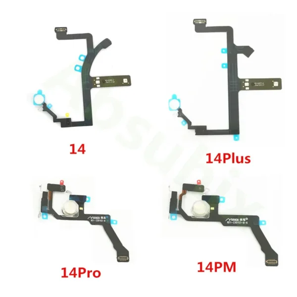 Proximity Distance Ambient Flash Light Sensor LED Flex Cable for Iphone 12 Mini 13 14 Pro Max 15Plus Repair Part - Image 4