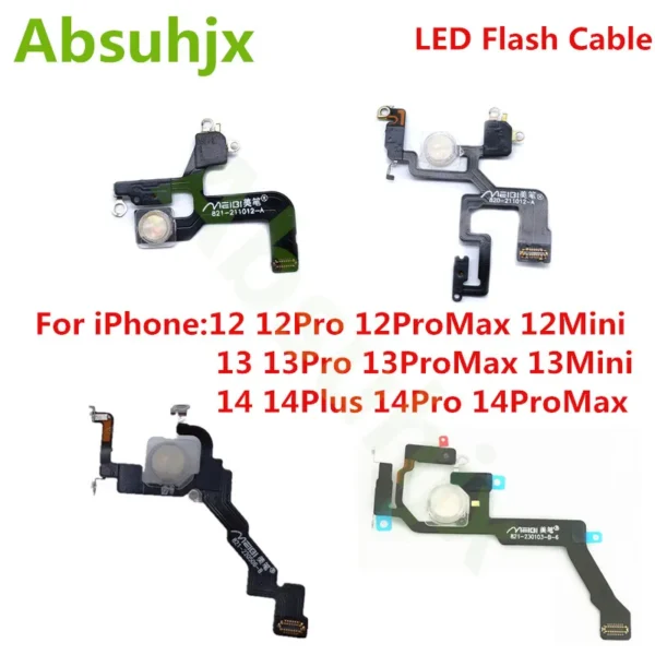 Proximity Distance Ambient Flash Light Sensor LED Flex Cable for Iphone 12 Mini 13 14 Pro Max 15Plus Repair Part - Image 2