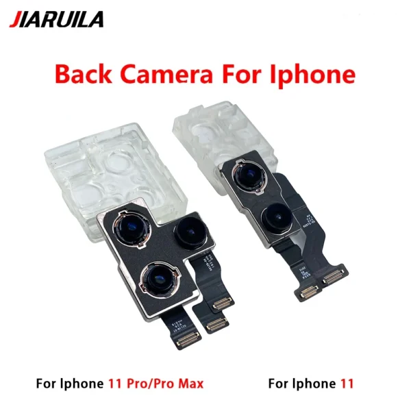 Rear Camera Module Flex + Front Facing Camera Replacement for Iphone 11 14 Pro Max14 Plus - Image 2