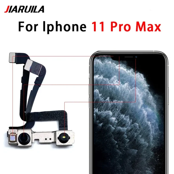 Rear Camera Module Flex + Front Facing Camera Replacement for Iphone 11 14 Pro Max14 Plus - Image 9