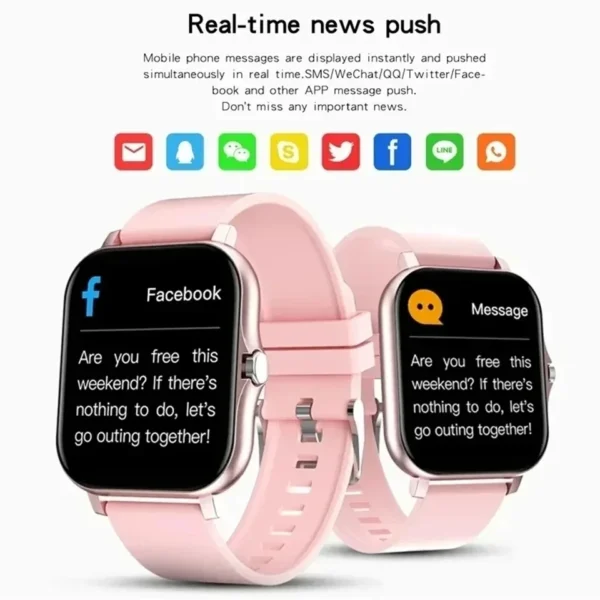 Smart Watch for Men Women Gift Full Touch Screen Sport Fitness Watches BT Call Wristwatch - Image 7