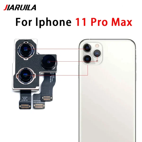 Rear Camera Module Flex + Front Facing Camera Replacement for Iphone 11 14 Pro Max14 Plus - Image 12