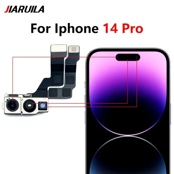 Rear Camera Module Flex + Front Facing Camera Replacement for Iphone 11 14 Pro Max14 Plus - Image 18