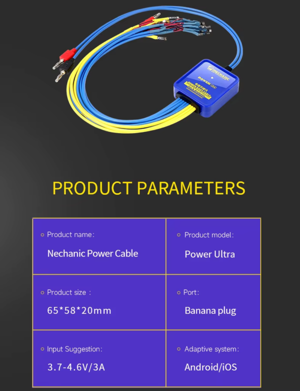 MECHANIC Power Ultra Power Supply Test Cable Mobile Boot Line for Iphone 6-15PM for Samsung Huawei Xiaomi Switch Power Test Cord - Image 6