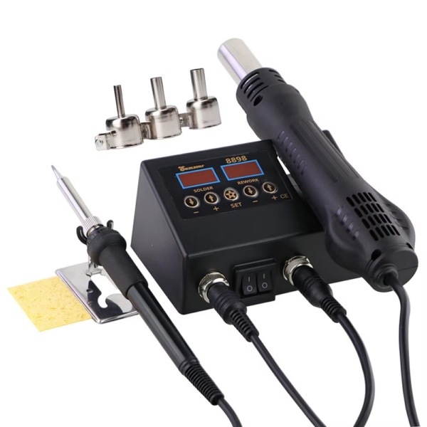 Soldering Station Iron Hot Air 2 in 1 BGA ReworkHeat Gun Desoldering Repair for Cell-Phone PCB IC Welding Tools Kit - Image 7