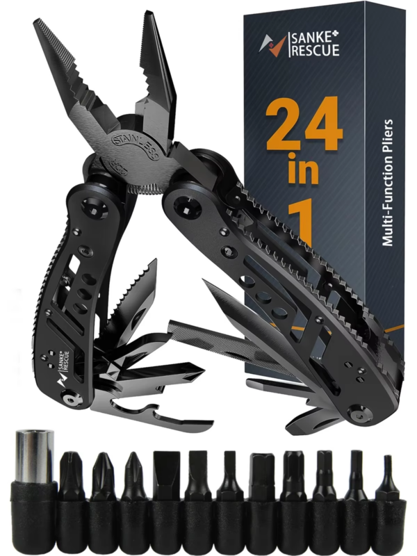 Multitool 24-In-1 Multitools Pliers with ​Professional Multi-Tool for Survival Camping and Hunting Gifts for Men Dad - Image 8