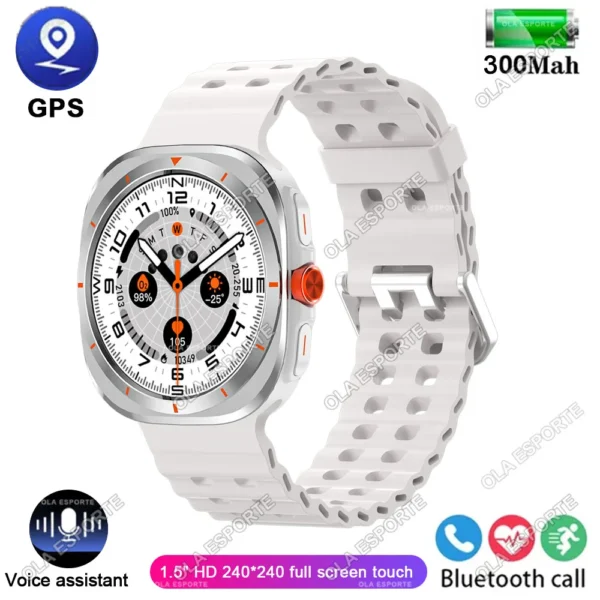 Smartwatch Men 1.52Inch HD Bluetooth Calls Waterproof Fitness Smart Watch 2025 Suitable for Samsung Galaxy Watch 7 Ultra New NFC - Image 9