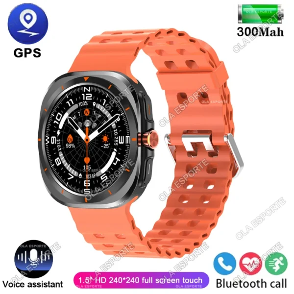 Smartwatch Men 1.52Inch HD Bluetooth Calls Waterproof Fitness Smart Watch 2025 Suitable for Samsung Galaxy Watch 7 Ultra New NFC - Image 7