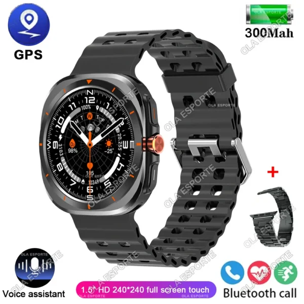 Smartwatch Men 1.52Inch HD Bluetooth Calls Waterproof Fitness Smart Watch 2025 Suitable for Samsung Galaxy Watch 7 Ultra New NFC - Image 8