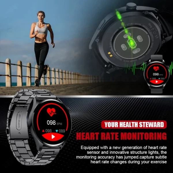 Smart Watch New Bluetooth Call Full Touch Amoled Diy Dails Sport Waterproof Smartwatch Pk Gt3 Pro Watch - Image 7