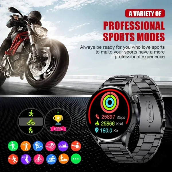 Smart Watch New Bluetooth Call Full Touch Amoled Diy Dails Sport Waterproof Smartwatch Pk Gt3 Pro Watch - Image 6