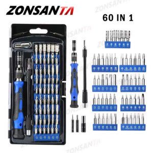 Magnetic Screwdriver Set 60 in 1 Precision Screw Driver Multi-Function Precision Mobile Phone Repair Device PC Camera