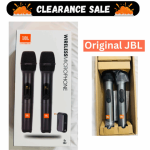 JBL Wireless Microphone System Set - 2 Pack for Karaoke Singing Cordless Mic New