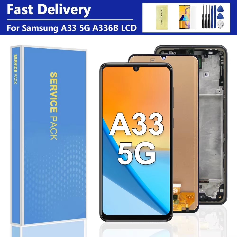 A33 5G LCD Display Panel for A336 A336B A336E Display with Frame - Image 2