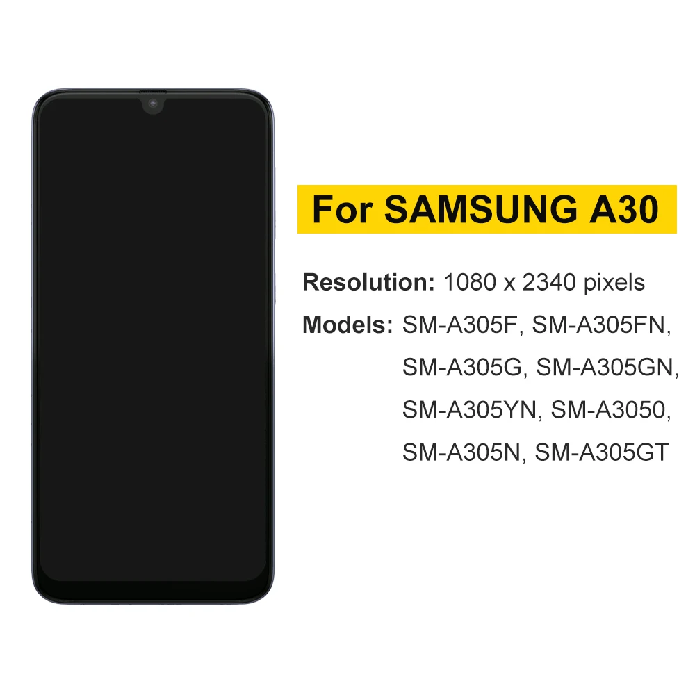 AMOLED TFT Display for Galaxy A30 A305 LCD Display A305F A305G A3050 A305N - Image 5