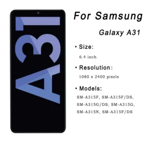 Samsung Galaxy A31 LCD for A31 A315 A315F A315G A315N Replacement Parts