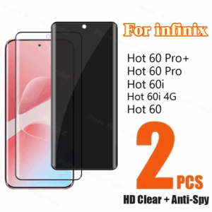 Infinix Hot 60 Pro plus Hot 60I 4G Hot 60 Pro Anti-Scratch Privacy Tempered Glass 9D