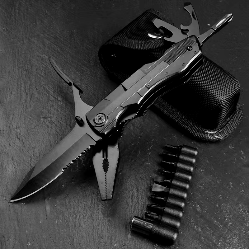 Multifunctional Knife Pliers Portable Multi-Purpose Folding Pliers Combination Swiss Army Knife Knife Outdoor Tool Pliers Set - Image 1