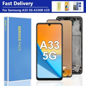 A33 5G LCD Display Panel for  A336 A336B A336E Display with Frame - Image 2