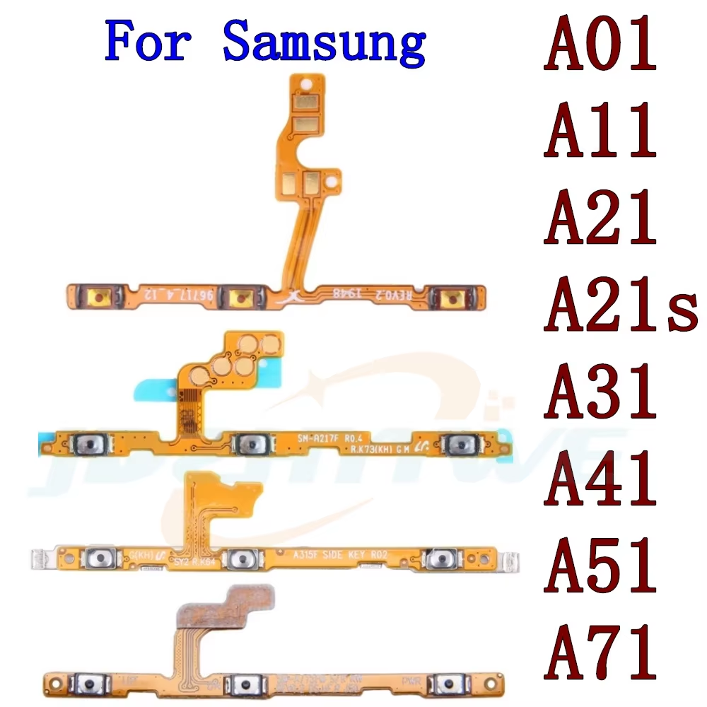 Volume Power Switch Button Key Ribbon Flex Cable for Samsung Galaxy A01 A11 A21 A21S A31 A41 A51 A71 - Image 1