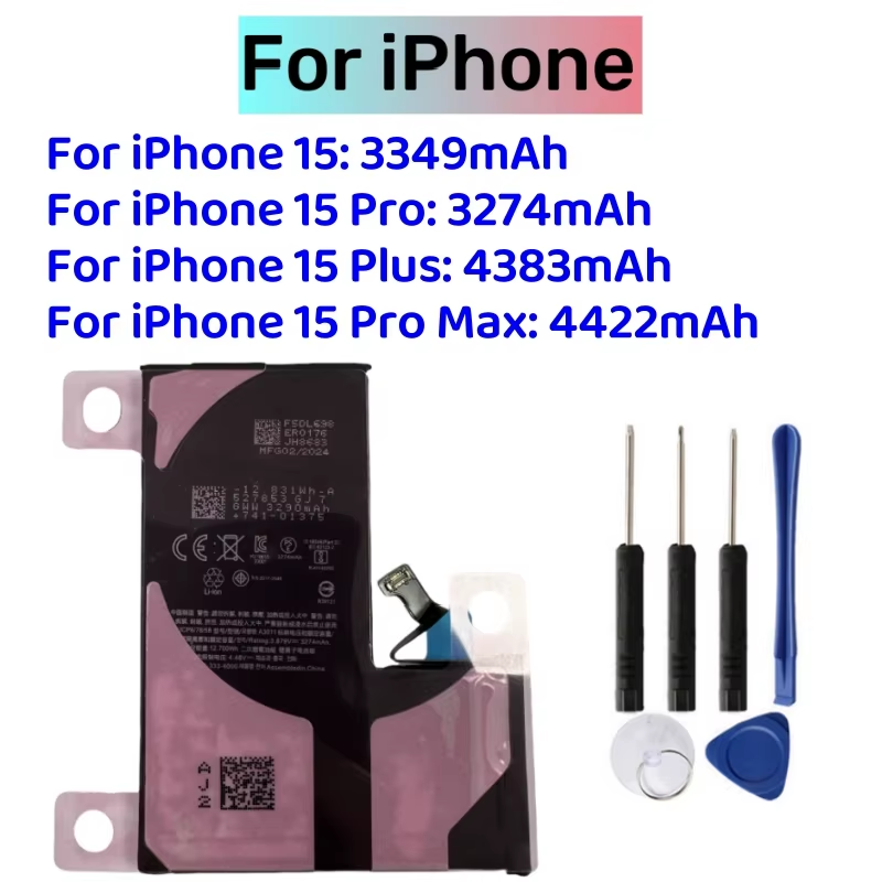 Battery for  SE 2020 7 X XR XS MAX 8P 7 plus 11 Pro 12 Pro Max 13 Pro 14 plus 15Pro Max - Image 2