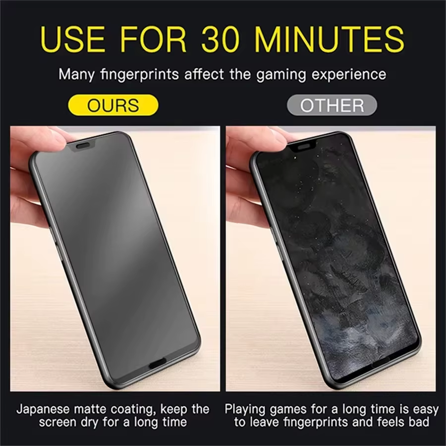 9H Matte Privacy Screen Protector Glass for Iphone - Image 2