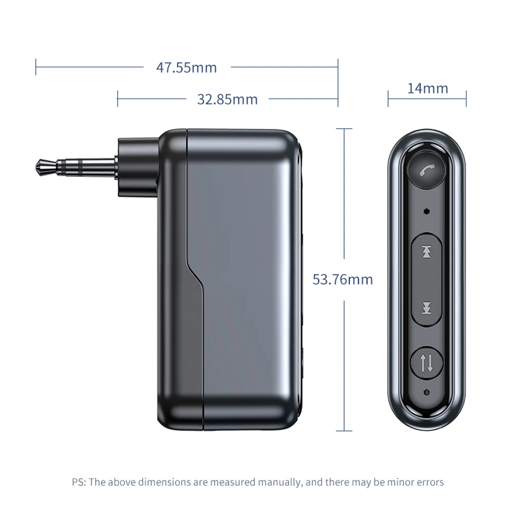 Bluetooth 5.3 AUX 3.5mm Audio Receiver HIFI Stereo Lossless Music Wireless Adapter Support TWS Mode With Mic For Speaker Headset - Image 7