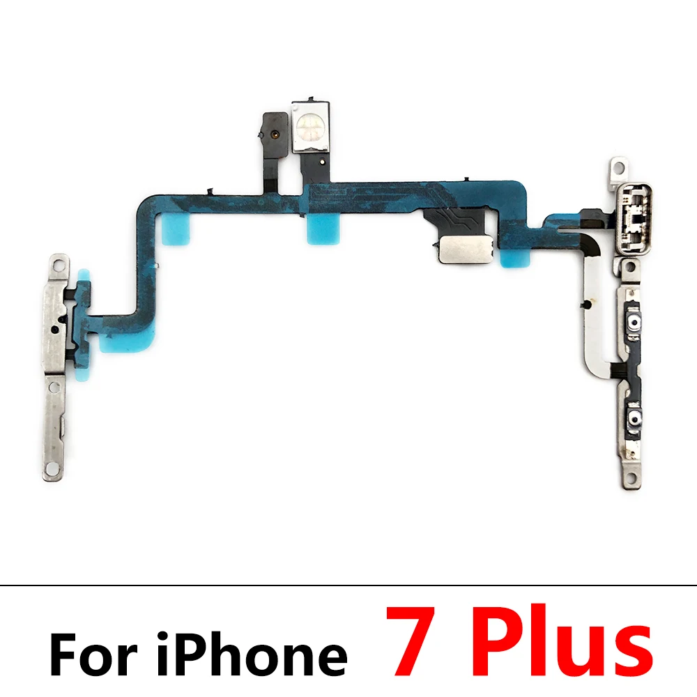 Power Flex Cable for Iphone 7 8 plus X XR XS Max Mute & Volume Switch on off Button Key Replacement Parts - Image 14