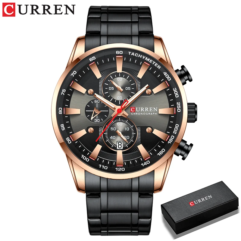 CURREN Mens Watches Waterproof Luxury Wristwatch Men Chronograph - Image 21