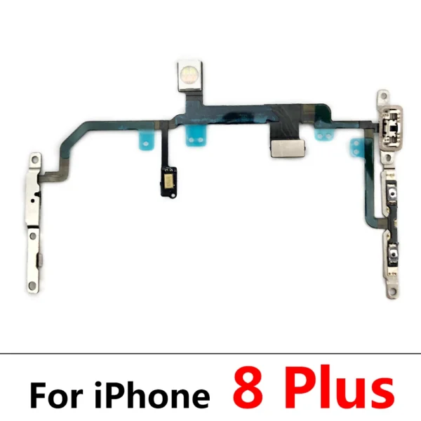 Power Flex Cable for Iphone 7 8 plus X XR XS Max Mute & Volume Switch on off Button Key Replacement Parts
