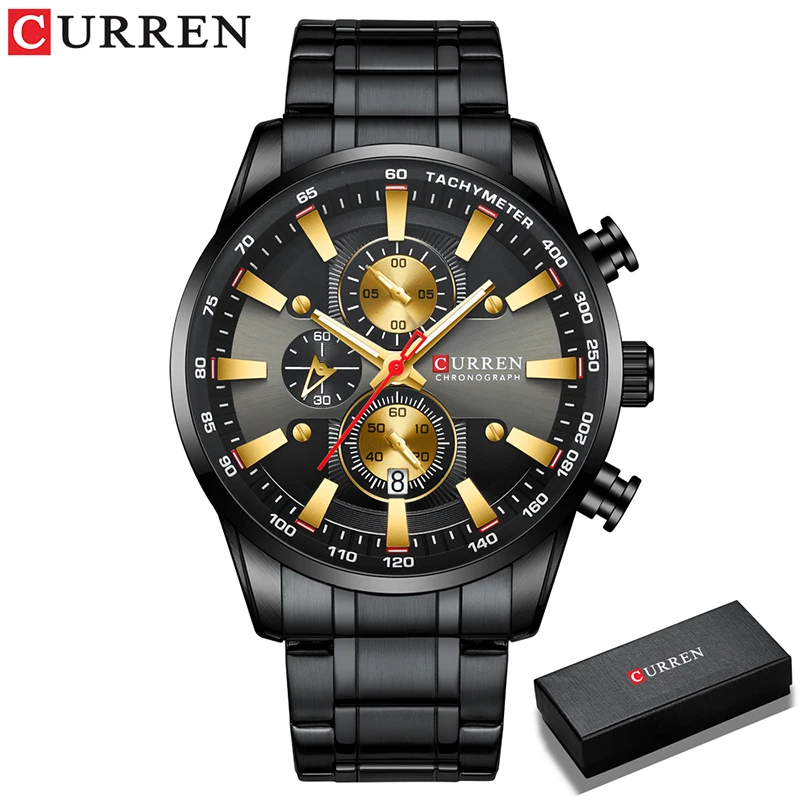 CURREN Mens Watches Waterproof Luxury Wristwatch Men Chronograph - Image 13