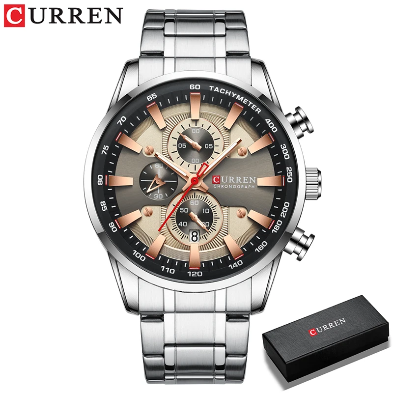 CURREN Mens Watches Waterproof Luxury Wristwatch Men Chronograph - Image 24