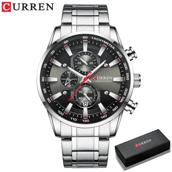 CURREN Mens Watches Waterproof Luxury Wristwatch Men Chronograph