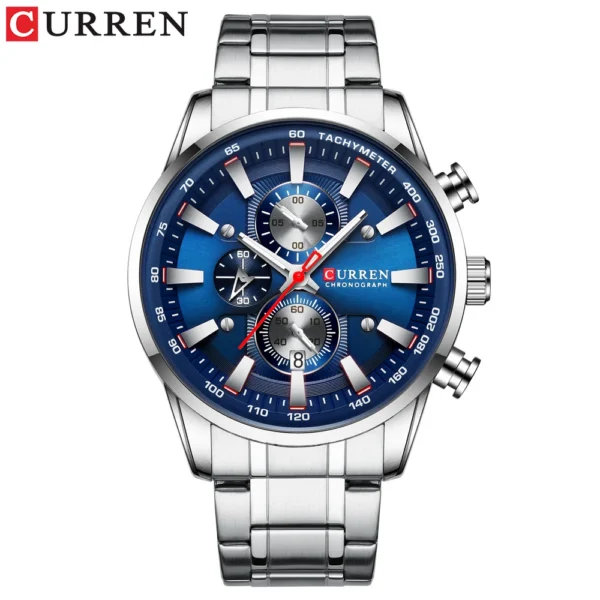 CURREN Mens Watches Waterproof Luxury Wristwatch Men Chronograph