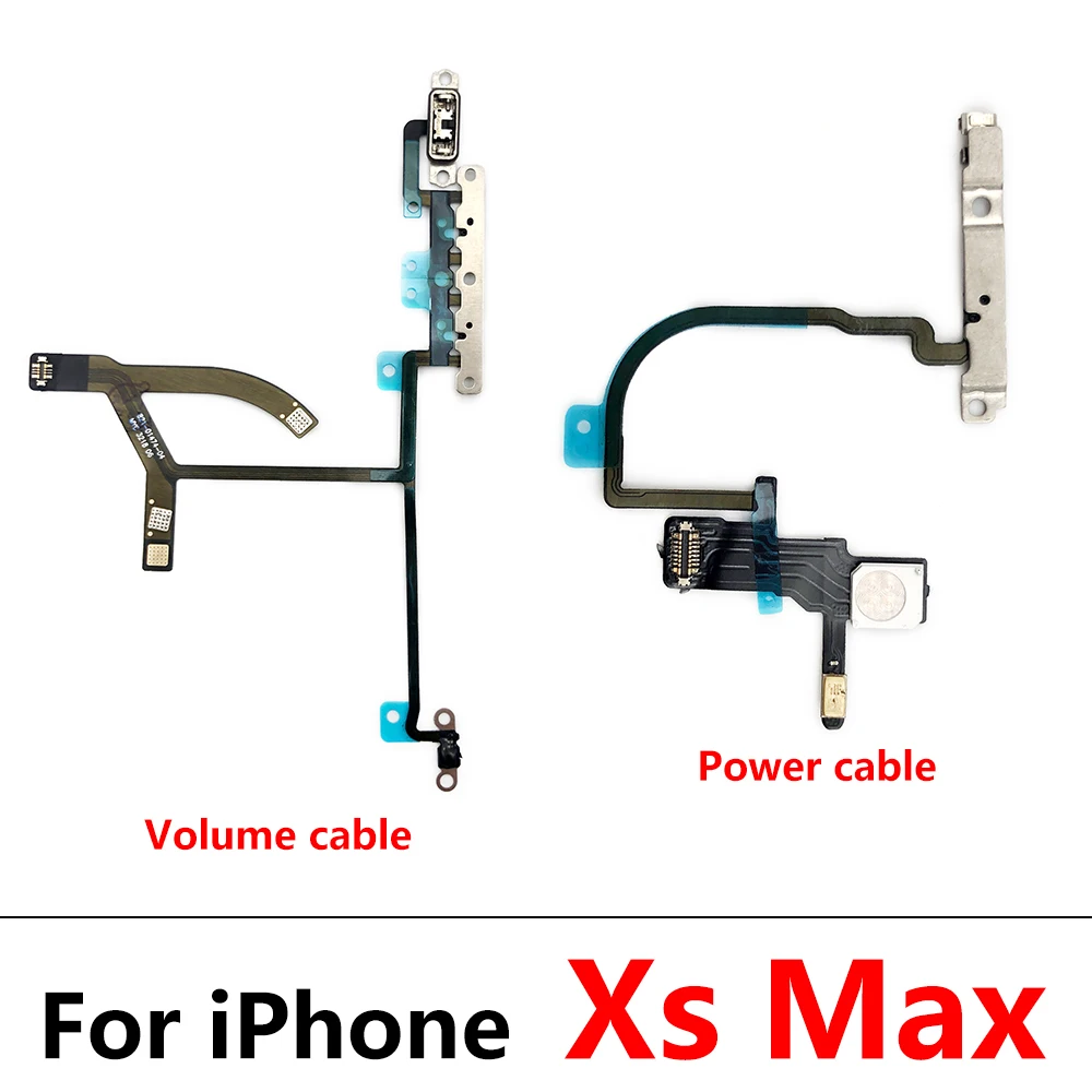 Power Flex Cable for Iphone 7 8 plus X XR XS Max Mute & Volume Switch on off Button Key Replacement Parts - Image 4