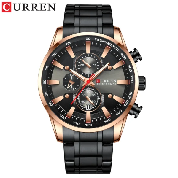 CURREN Mens Watches Waterproof Luxury Wristwatch Men Chronograph