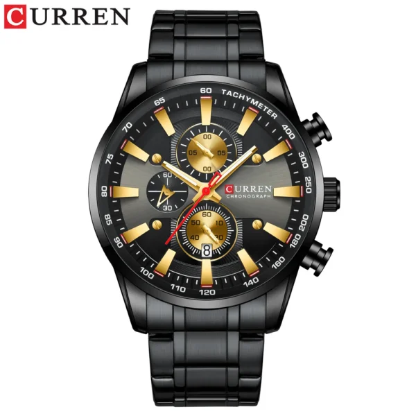 CURREN Mens Watches Waterproof Luxury Wristwatch Men Chronograph