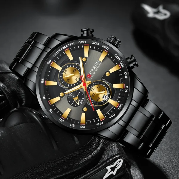 CURREN Mens Watches Waterproof Luxury Wristwatch Men Chronograph