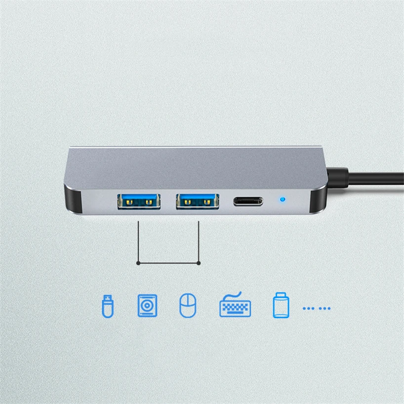 Type C to HDMI USB 3.0 HUB Adapter Convertor 4 in 1 USB 3.1 - Image 3