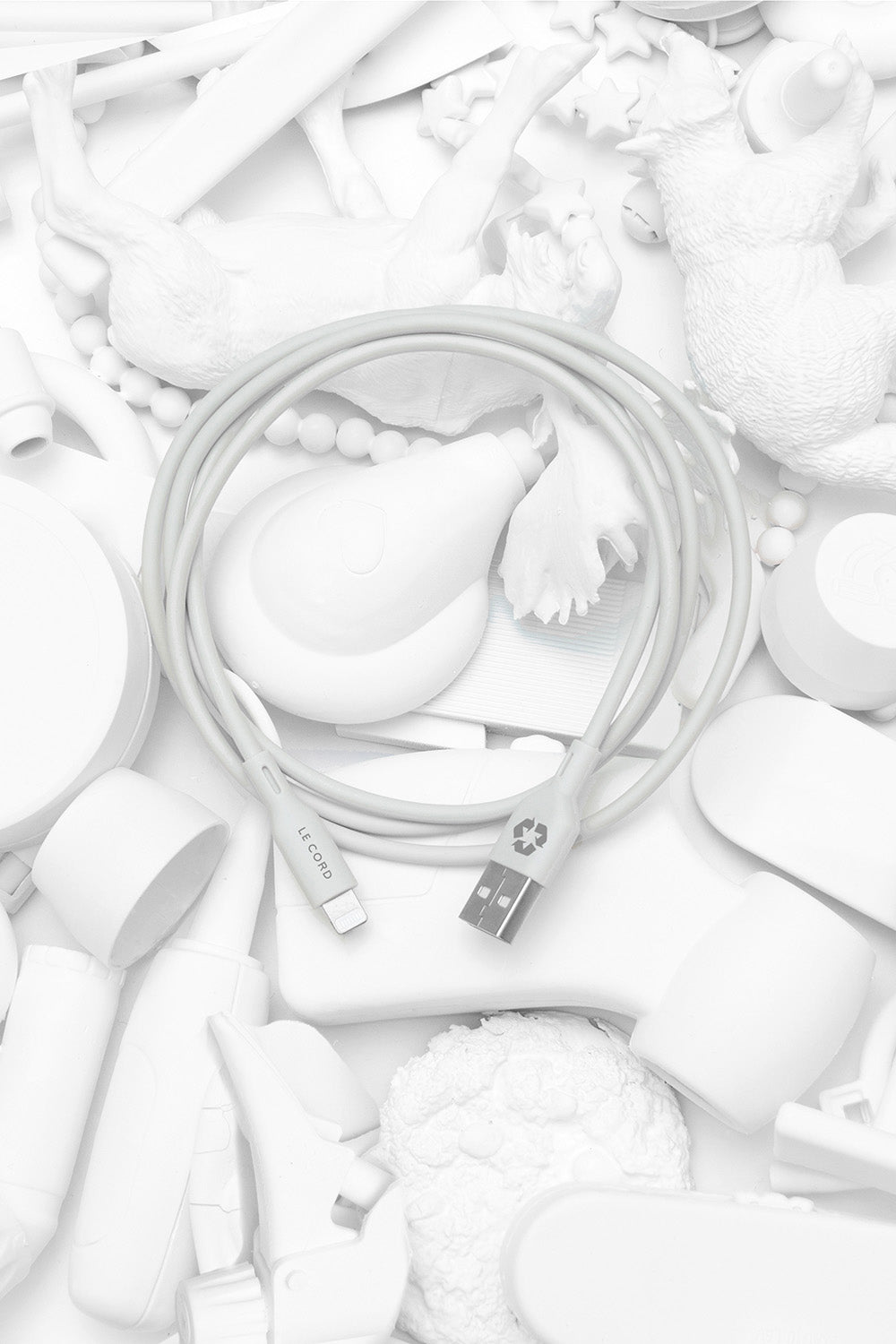 Foggy Snow Lightning cable · 1.2 meter · Made of recycled plastics - Image 2