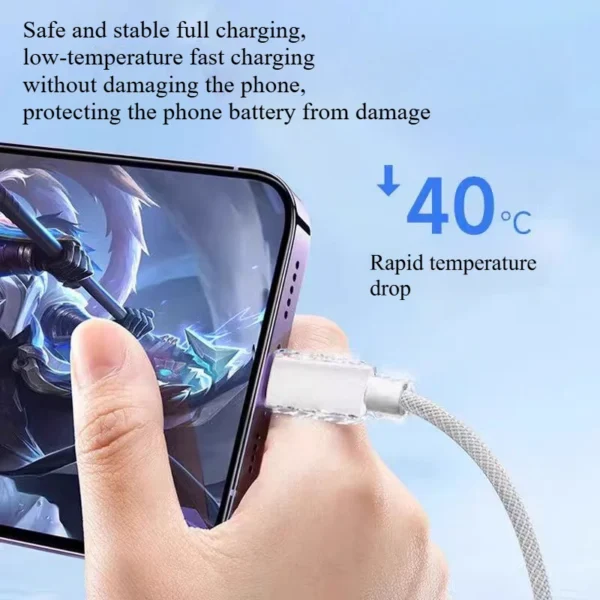 Original 60W USB-C Fast Data Cable for Iphone 16 15 Pro Max plus Samsung Xiaomi Huawei Phone Type C