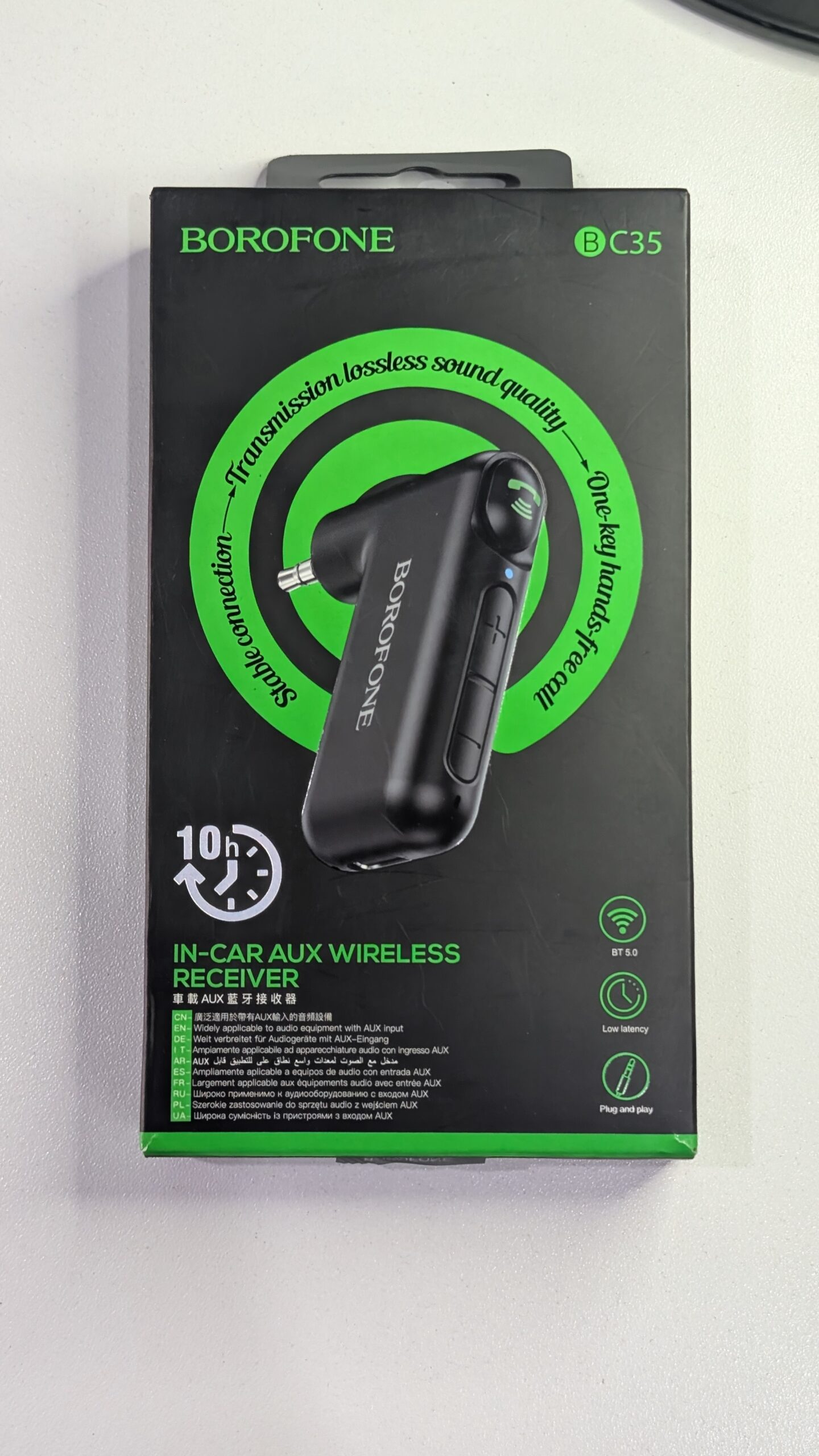 Bluetooth 5.3 AUX 3.5mm Audio Receiver HIFI Stereo Lossless Music Wireless Adapter Support TWS Mode With Mic For Speaker Headset - Image 1