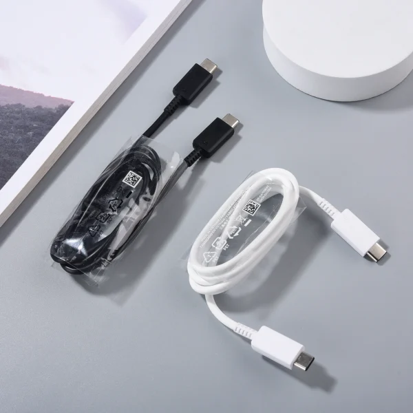 Samsung USB Type C PD Fast Charging 2.0 Cable 25W/45W/65W for Galaxy S23 S24 S25 Ultra A55 A36 A16 Z Flip Fold 5 6 1/1.8M 5A