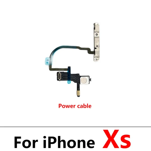 Power Flex Cable for Iphone 7 8 plus X XR XS Max Mute & Volume Switch on off Button Key Replacement Parts