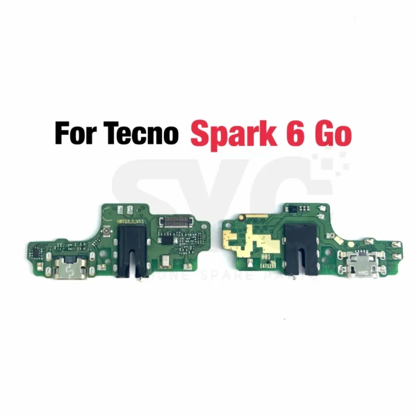 Tecno Spark 7 6 Air Go USB Charging Dock Board Port Connector Flex Cable for Spark 8 8C 8P 9 9T 10C KE5 KG5K