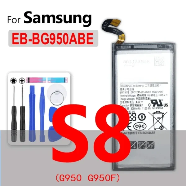 Battery for Galaxy S S2 S3 S4 S5 S6 S7 S8 S9 S10 5G S10E S20 Mini Edge plus Ultra SM G930F I9300 I9305 G950F G925S I9070