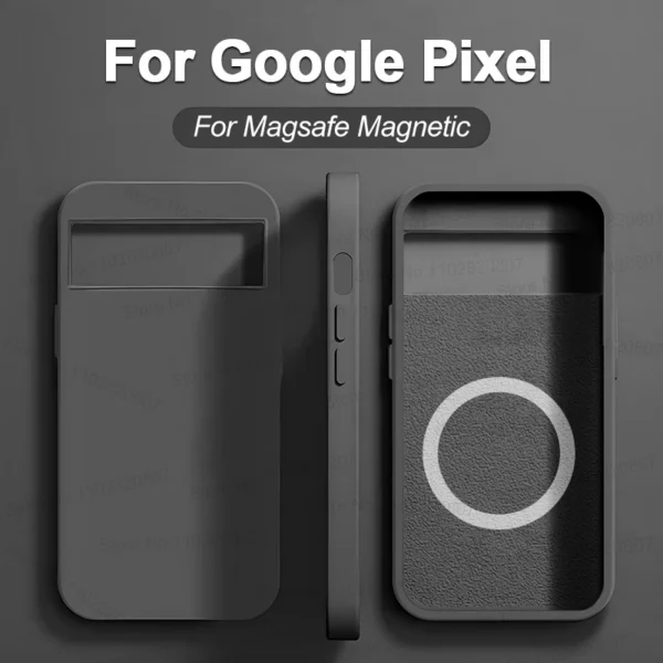 Magnetic Case for Google Pixel 8 7 6 Pro Wireless Charge Bumper Cover Phone Accessories